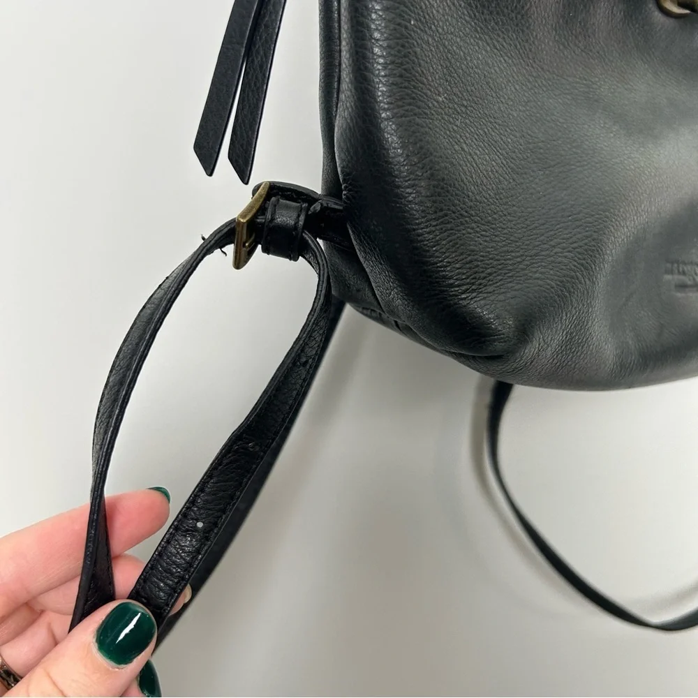 Margot New York Camille Black Leather Backpack